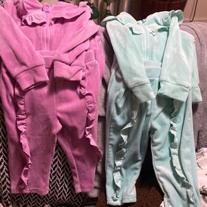 Velour track/ warm up suits